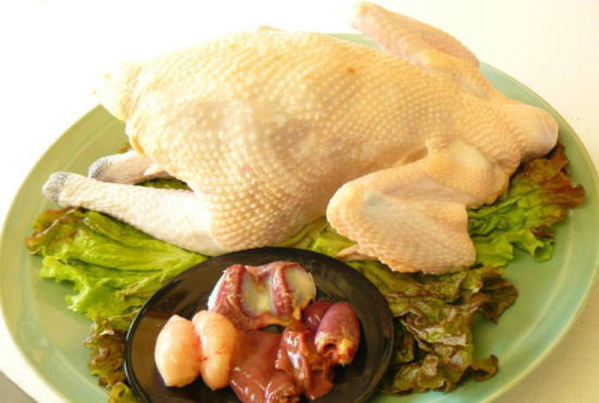 1羽丸ごと丸鶏の中抜き