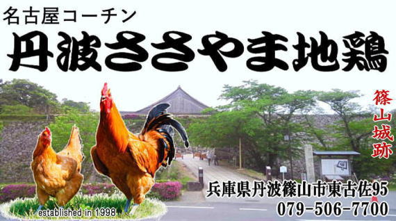 丹波篠山育ちの名古屋コーチン丹波ささやま地鶏