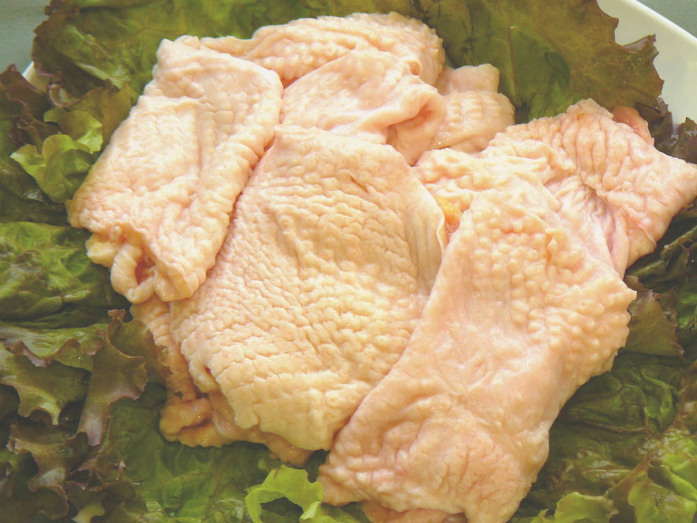 名古屋コーチン丹波ささやま地鶏の分厚い鶏皮