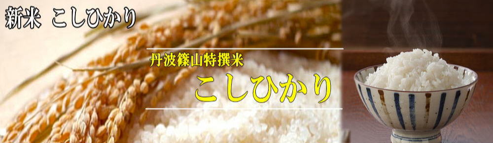 丹波篠山特産　新米こしひかり